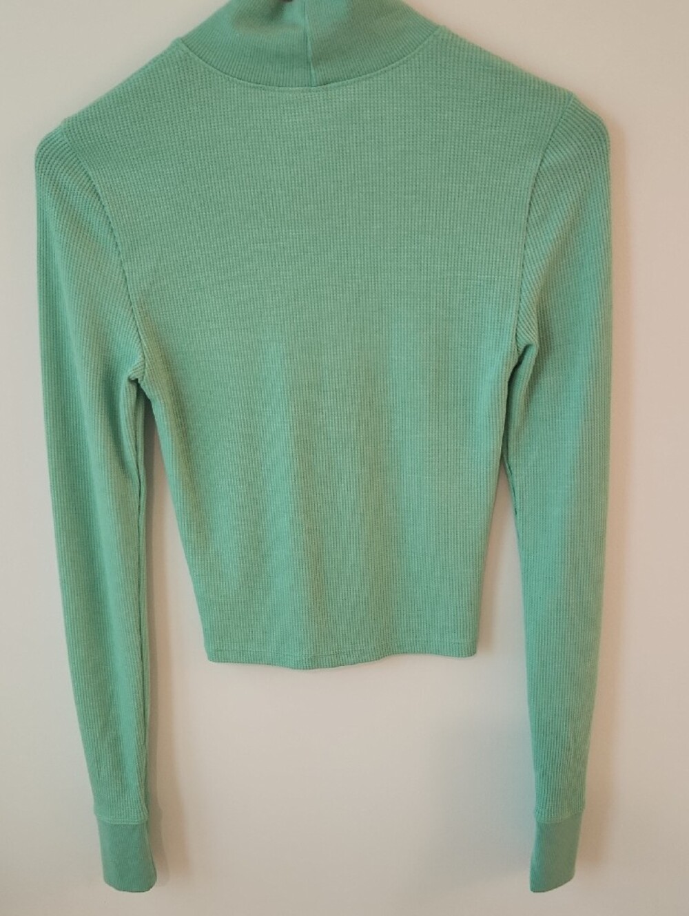 American Eagle Outfitters Mint Green Ribbed Cowl Neck Sweater - Picture 5 of 5